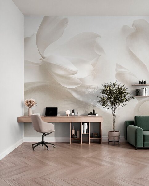 Fotótapéta Texturált fehér magnólia virágok finom szirmokkal, elmosódott világos, 3d fotótapéta, Fotótapéta 3d virágok, w09771 : Uwalls.hu