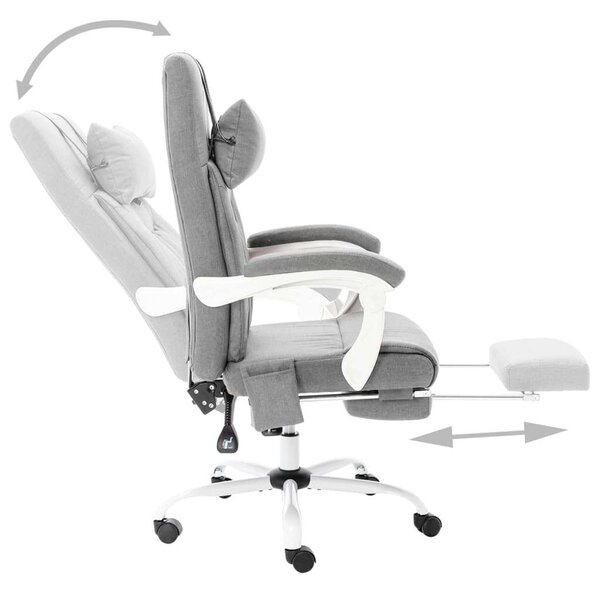 Ergonomikus Masszázs Irodai szék - Szürke Szövet