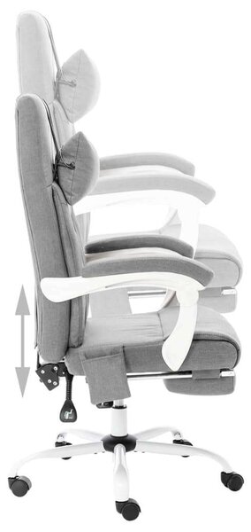 Ergonomikus Masszázs Irodai szék - Szürke Szövet