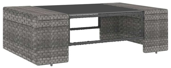 VidaXL 10 részes szürke polyrattan kerti ülőgarnitúra