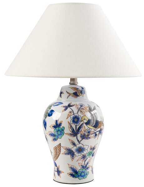 Asztali lámpa MORACA Porcelán Fehér/kék
