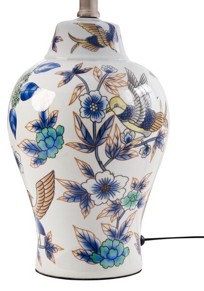 Asztali lámpa MORACA Porcelán Fehér/kék