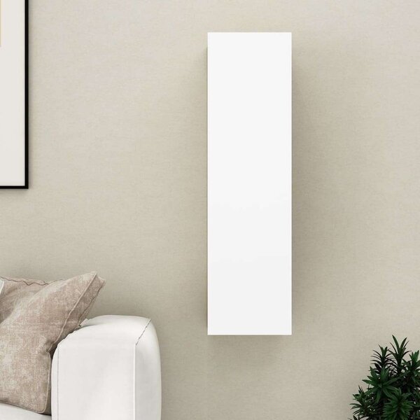 Modern Falra Szerelhető TV Szekrény - Fehér - 2 Polc - 110 cm