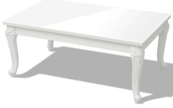 Elegáns Fehér Dohányzóasztal - 100x60x42 cm