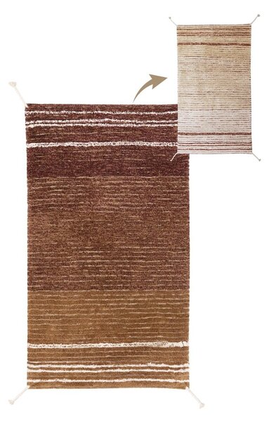 Téglavörös pamut szőnyeg 80x140 cm Twin Toffee – Lorena Canals