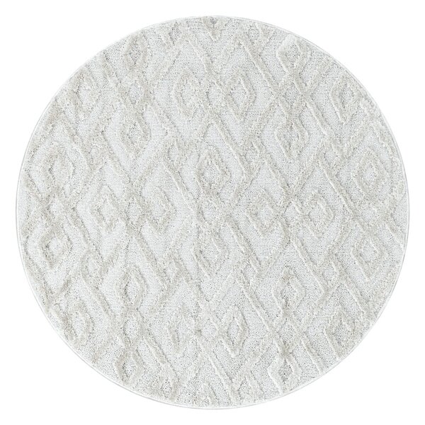 Krémszínű kerek szőnyeg ø 80 cm Pisa – Ayyildiz Carpets