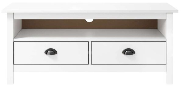 Hill Range TV-szekrény - Fenyőfa - Fehér - 110cm