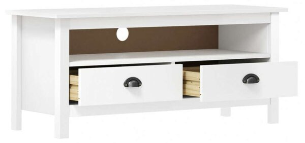Hill Range TV-szekrény - Fenyőfa - Fehér - 110cm
