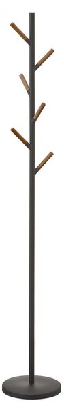 Plain Pole Hanger fekete állófogas bükkfa részletekkel - YAMAZAKI