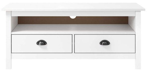 Hill Range TV-szekrény - Fenyőfa - Fehér - 110cm