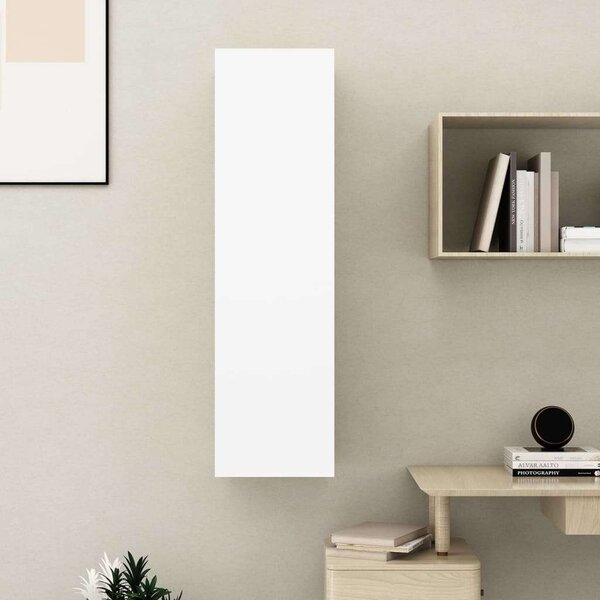 Modern Falra Szerelhető TV Szekrény - Fehér - 2 Polc - 110 cm