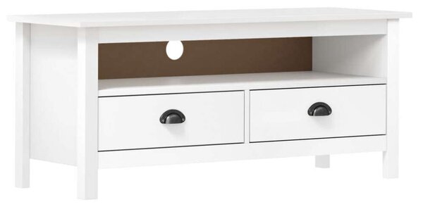 Hill Range TV-szekrény - Fenyőfa - Fehér - 110cm