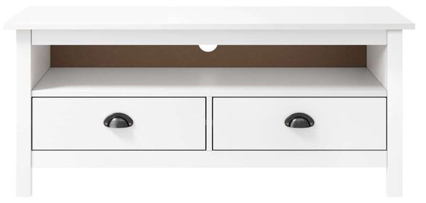 Hill Range TV-szekrény - Fenyőfa - Fehér - 110cm