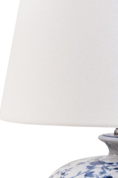 Asztali lámpa SILVES Porcelán Fehér/kék