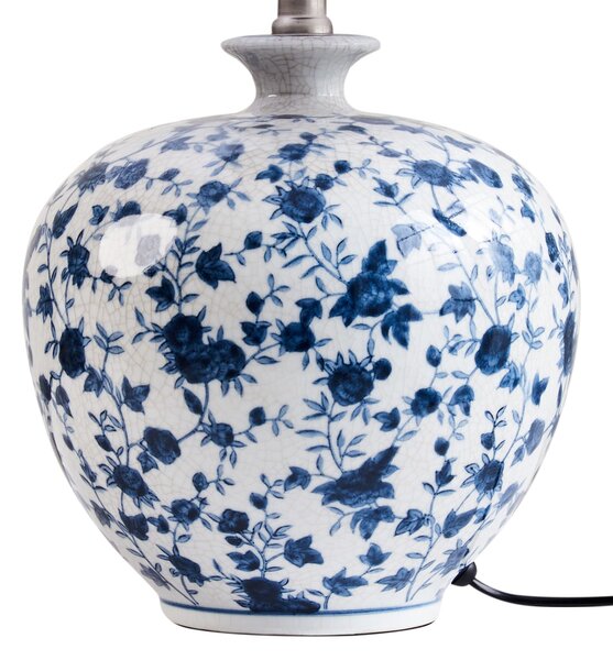 Asztali lámpa SILVES Porcelán Fehér/kék