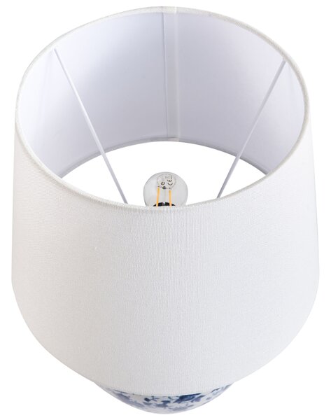Asztali lámpa SILVES Porcelán Fehér/kék