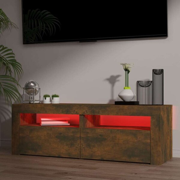 Modern TV-szekrény - Füstös Tölgy - 120cm
