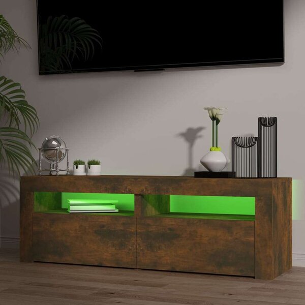 Modern TV-szekrény - Füstös Tölgy - 120cm