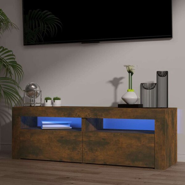 Modern TV-szekrény - Füstös Tölgy - 120cm