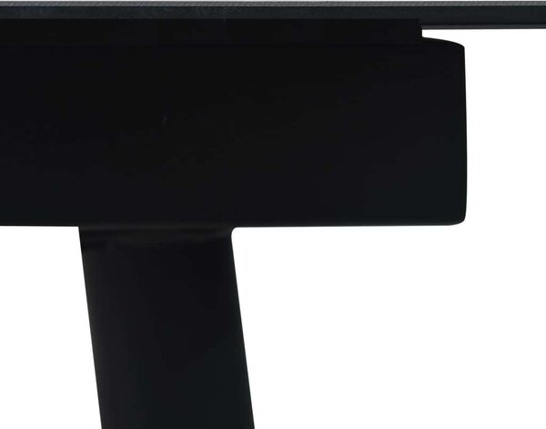 Kültéri Étkezőgarnitúra - Fekete PVC Rattan - 8 Fős
