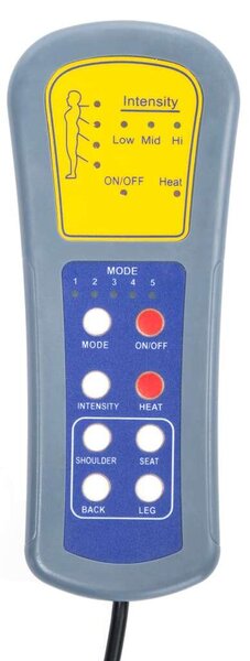 Krémszínű szövet állítható elektromos masszázsfotel