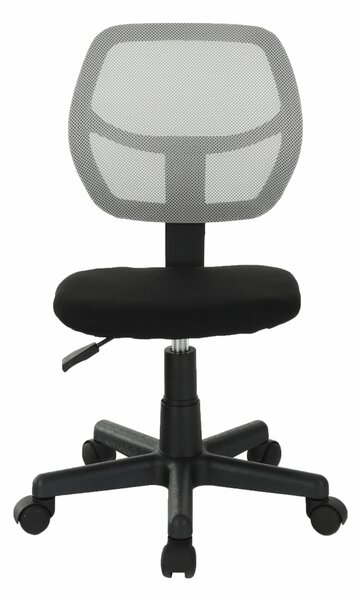 KONDELA Forgószék, szürke/fekete, MESH