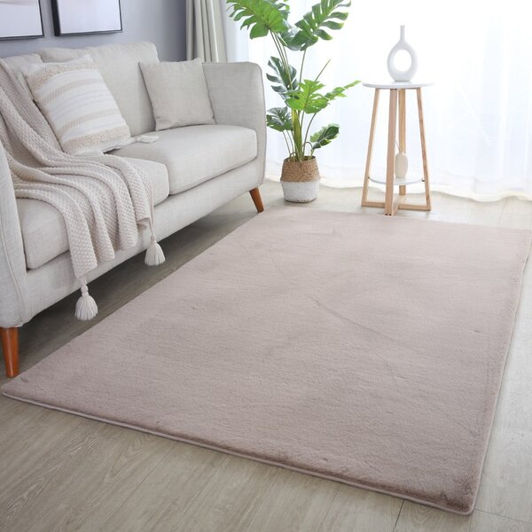 Bézs mosható szőnyeg 60x110 cm Pouffy – Ayyildiz Carpets
