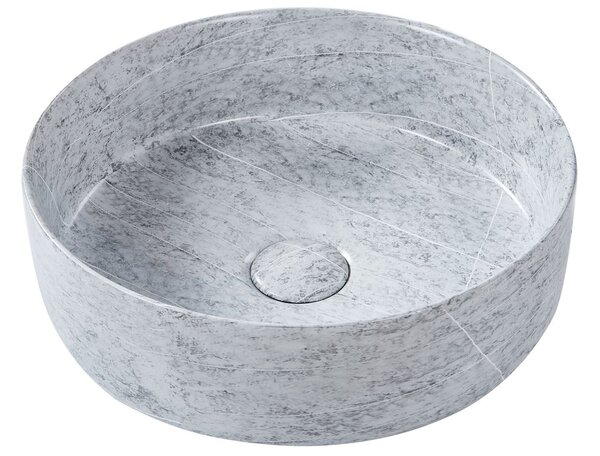 Pultra helyezhető mosdókagyló GUDAR Szürke betonhatás ⌀ 37 cm Kerámia