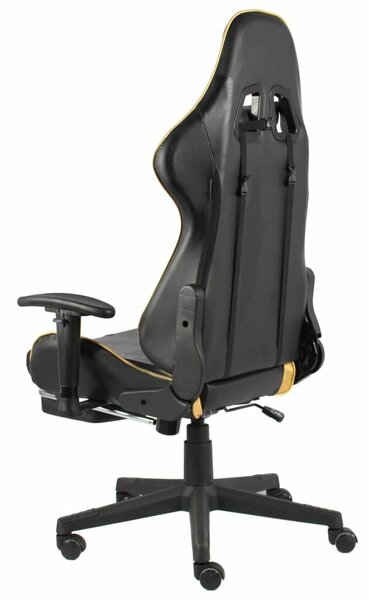 VidaXL Gamer Szék - Arany/Fekete - Lábtartóval