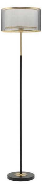 Essential állólámpa dupla búrával fekete/arany ø 35x153 cm