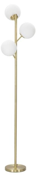 Állólámpa 3 búrával minimalista stílusú arany/fehér ø 36x190 cm