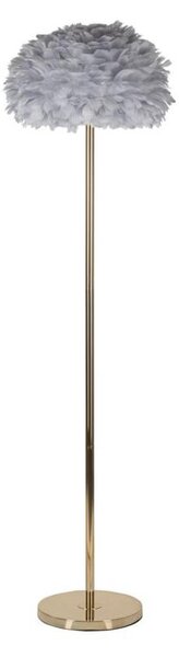 Toll slim állólámpa tollakkal arany/szürke ø 43x170 cm