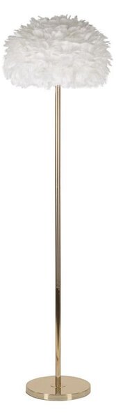 Toll slim állólámpa tollakkal arany/fehér ø 43x170 cm