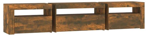 Modern TV Szekrény - Füstös Tölgy - 195cm