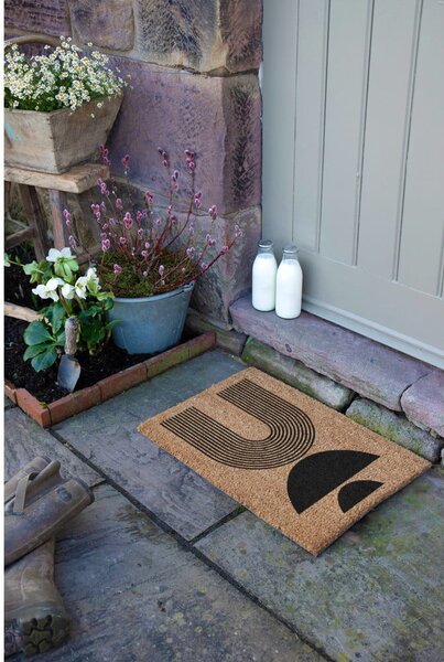 Kókuszrost lábtörlő 40x60 cm Half Moon – Artsy Doormats