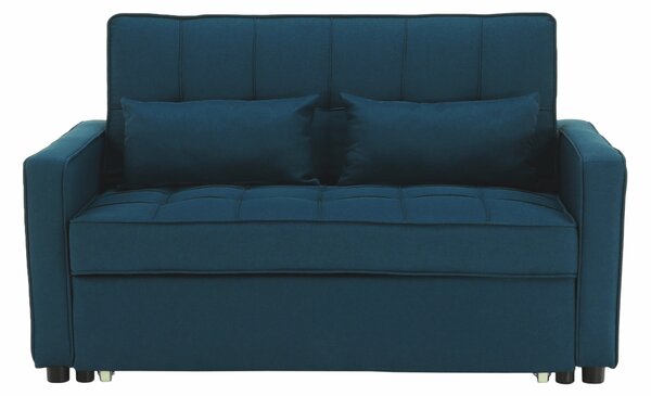 KONDELA Kinyitható kanapé, türkiz, FRENKA NEW