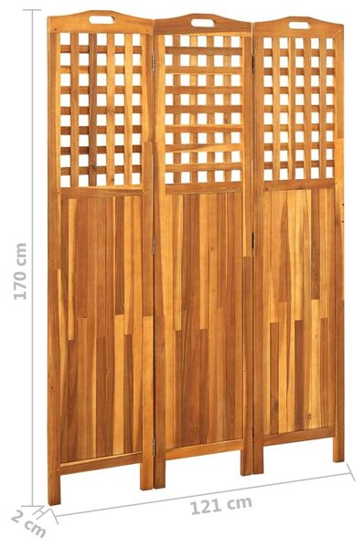 Akácfa Szobaelválasztó - 3 Paneles - 121x170 cm