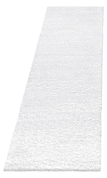 Fehér futószőnyeg 80x250 cm Fluffy – Ayyildiz Carpets