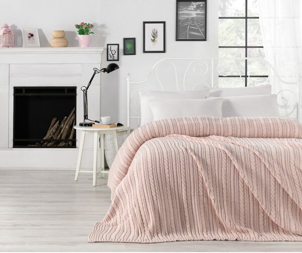 Camila rózsaszín ágytakaró, 220 x 240 cm - Homemania Decor