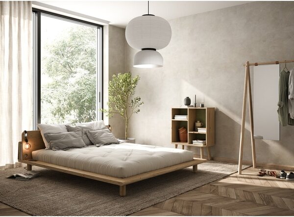 Borovi fenyő franciaágy ágyráccsal 180x200 cm Peek – Karup Design