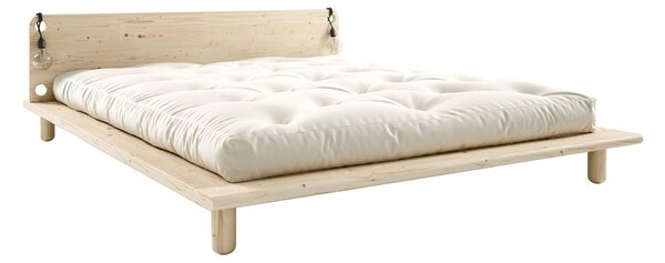Borovi fenyő franciaágy ágyráccsal 180x200 cm Peek – Karup Design