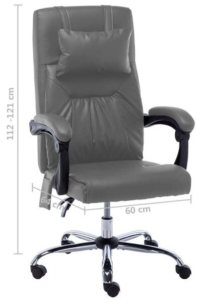 Ergonomikus Irodai szék - Masszázs Funkció - Antracit Szürke