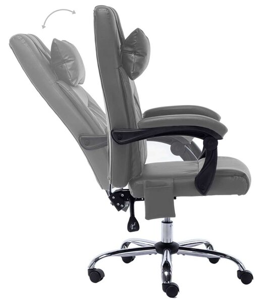 Ergonomikus Irodai szék - Masszázs Funkció - Antracit Szürke