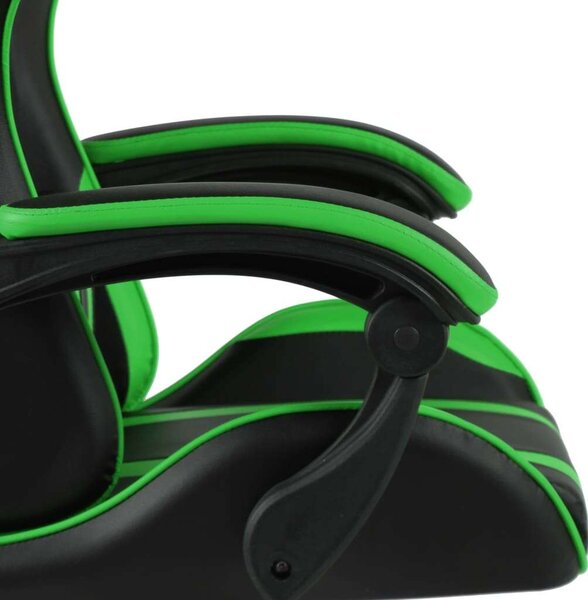 Viper Gamer szék - Fekete-Zöld - Lábtartóval