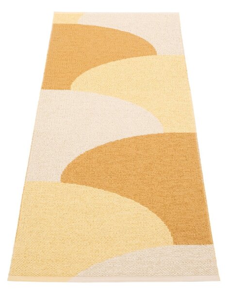 Okkersárga kültéri-beltéri futószőnyeg 70x180 cm Hill Ochre Pale Yellow – Pappelina