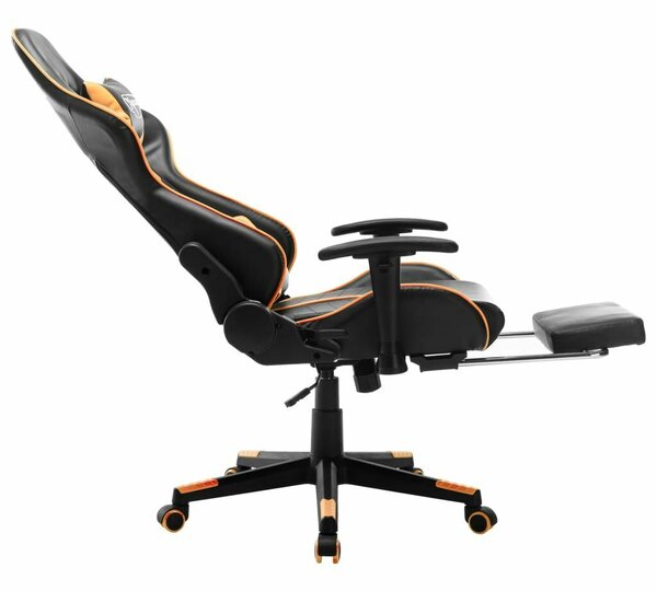Xtreme Racing Gamer Szék - Fekete/Narancssárga - Lábtámasszal