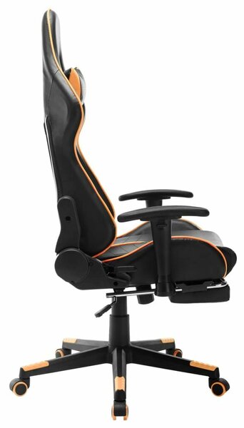 Xtreme Racing Gamer Szék - Fekete/Narancssárga - Lábtámasszal
