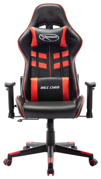Fekete és piros műbőr Gamer szék