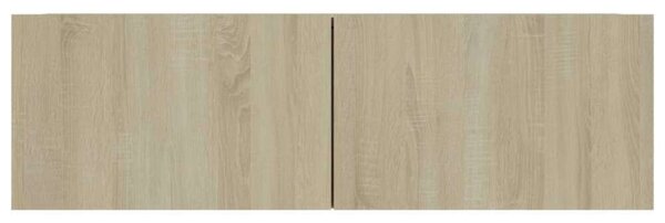 Modern Fali TV Szekrény - Sonoma Tölgy - 100x30x30 cm - 4 db