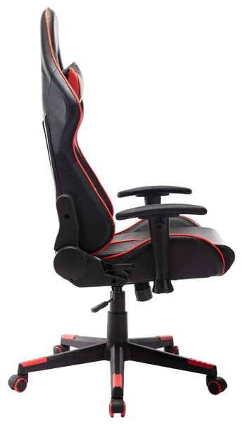 Fekete és piros műbőr Gamer szék